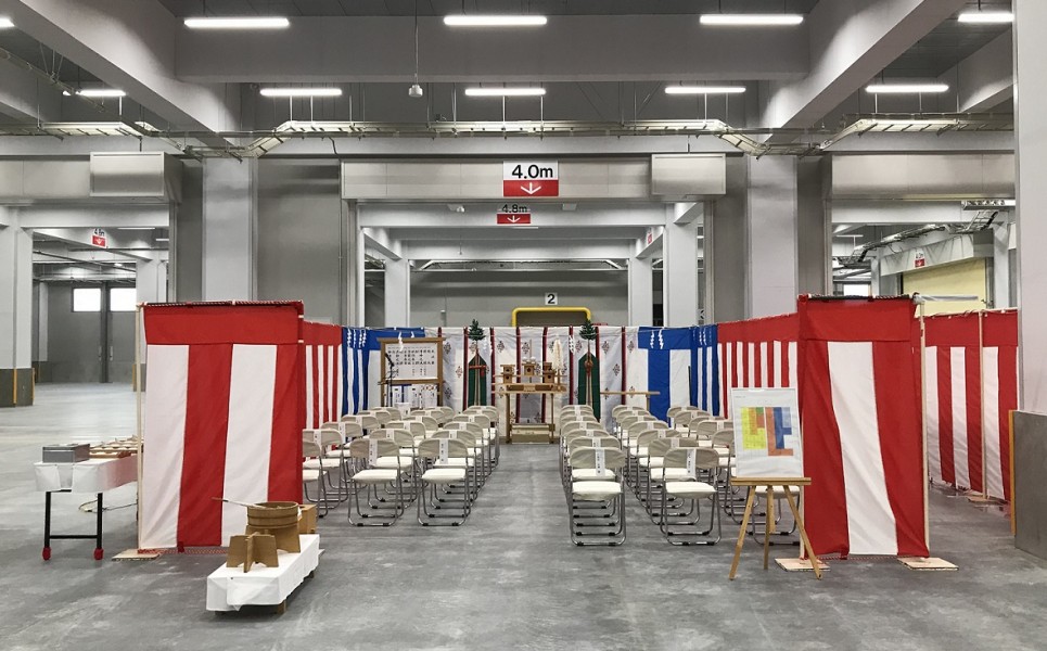 竣工式会場